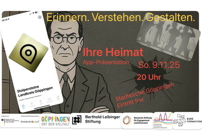 Stolpersteine Göppingen - Präsentation der App